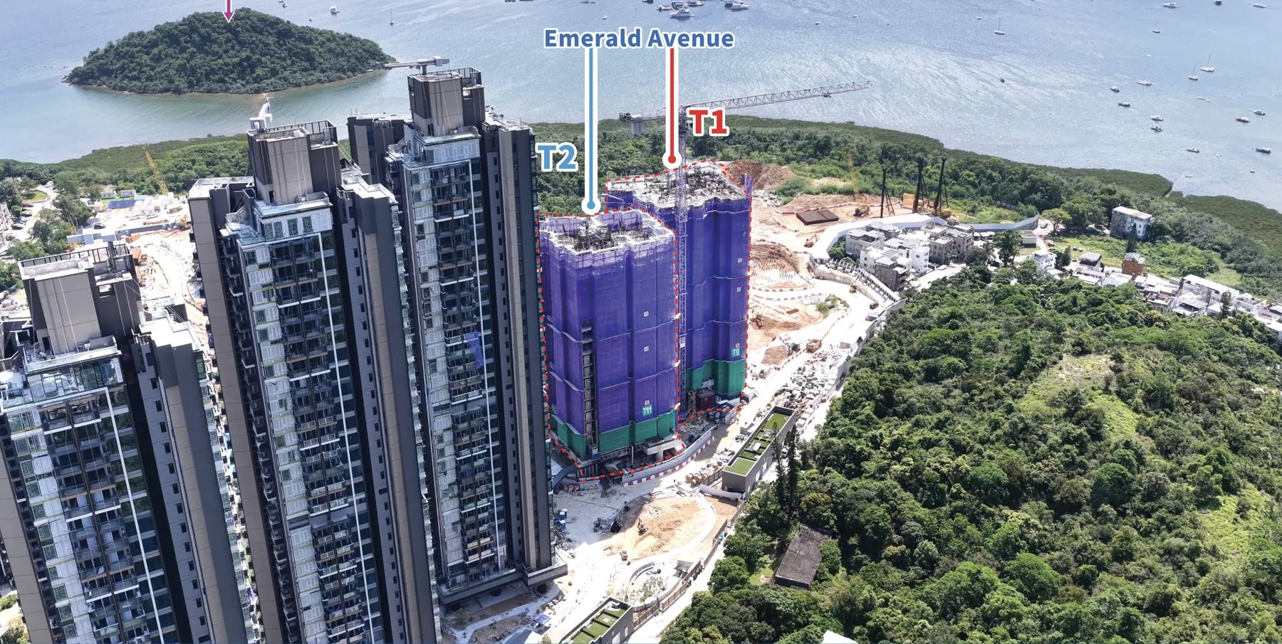 Emerald Avenue 近距離航拍